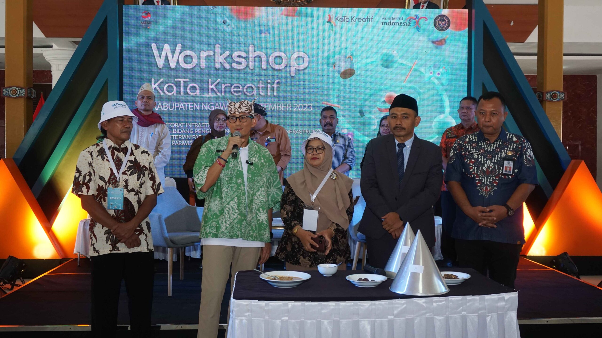 MENTERI PARIWISATA DAN EKONOMI KREATIF SANDIAGA UNO HADIR DALAM ACARA “Workshop KaTa Kreatif” DI KABUPATEN NGAWI