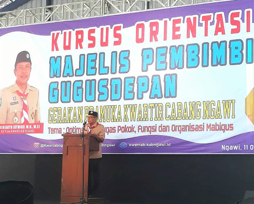 UPACARA PEMBUKAAN KURSUS ORIENTASI MABIGUS SE-KABUPATEN NGAWI.