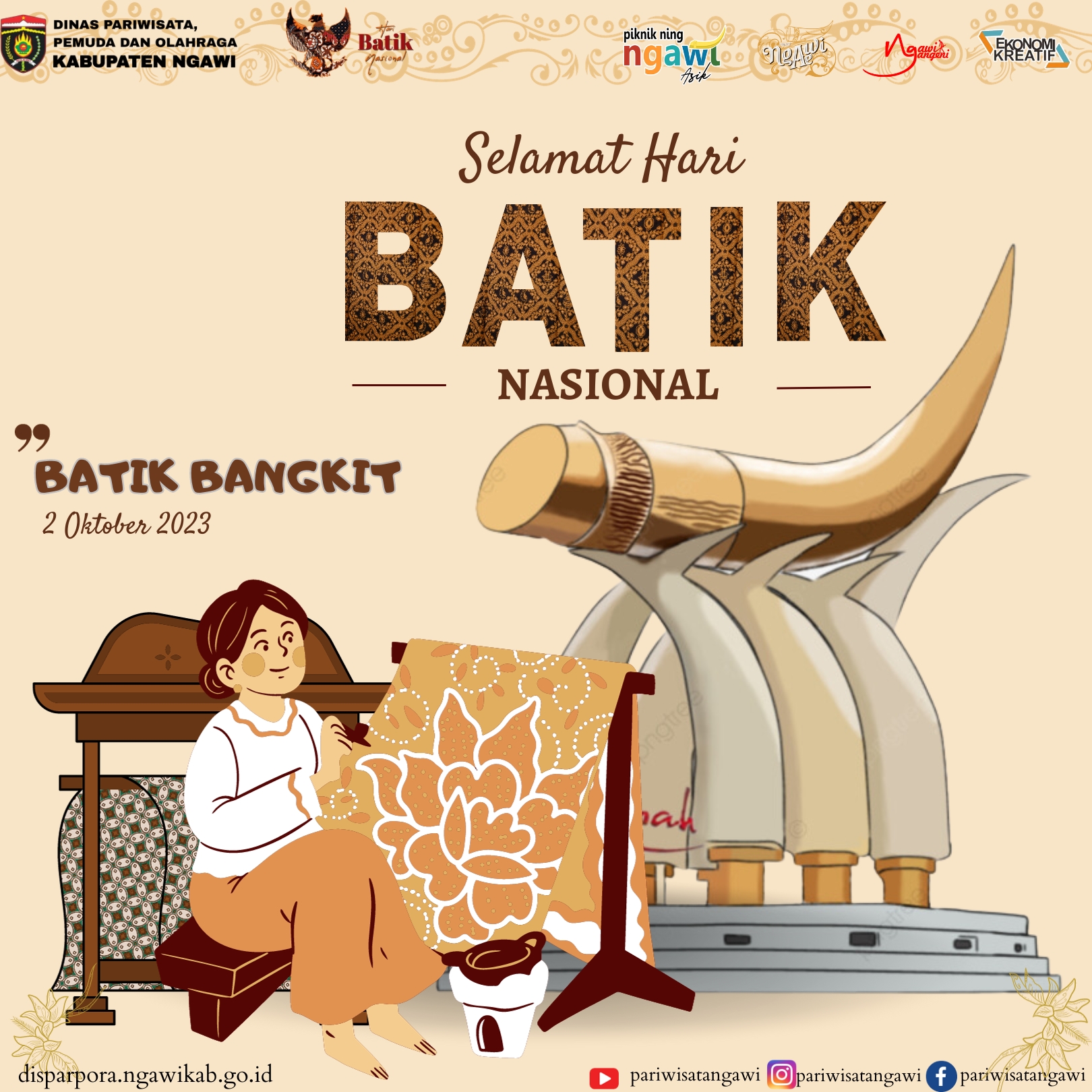 Selamat Hari Batik Nasional 2 Oktober 2023