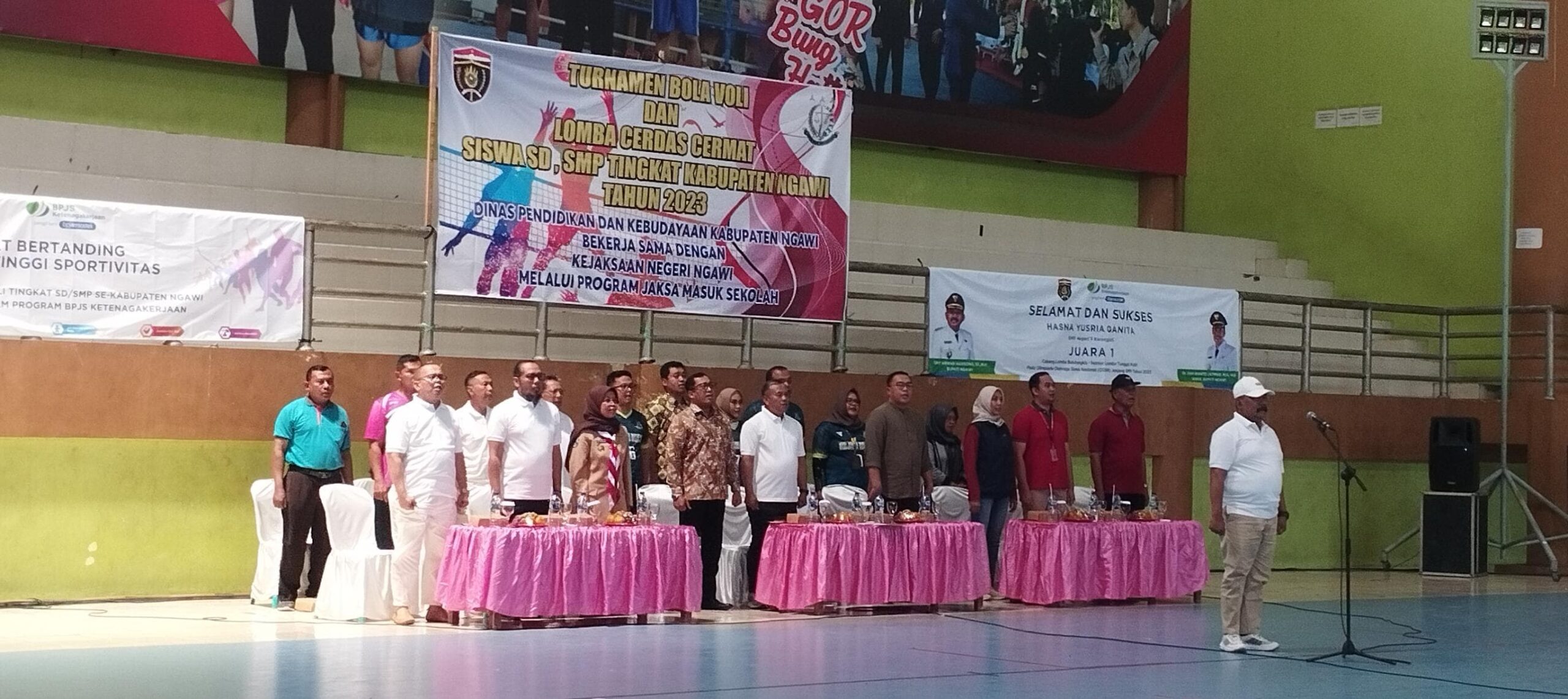 TURNAMEN BOLA VOLLY DAN LOMBA CERDAS CERMAT SISWA SD Dan SMP Se KABUPATEN NGAWI TAHUN 2023