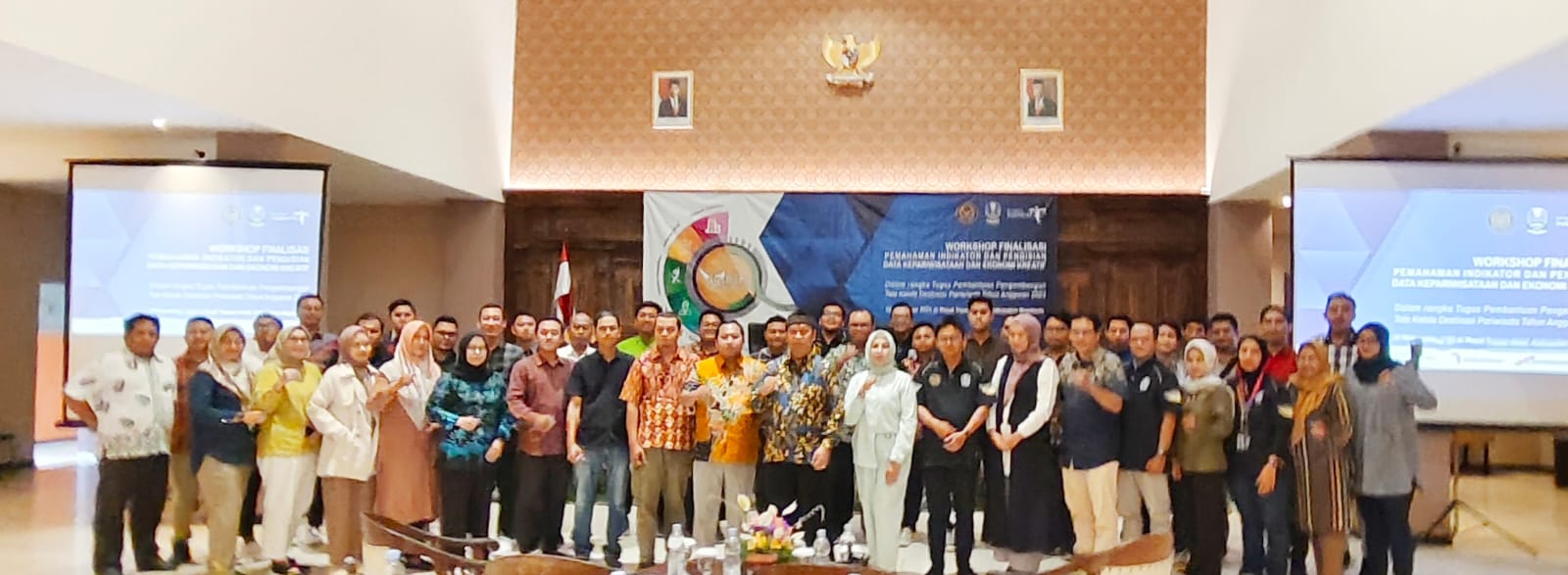 Disparpora Ikuti Workshop Finalisasi Pemahaman Indikator Dan Pengisian Data Pariwisata Dan Ekonomi Kreatif, Sebagai Evaluasi Terakhir Sistem Pariwisata Nasional (SISPARNAS), di Trawas Mojokerto 19 November 2023.