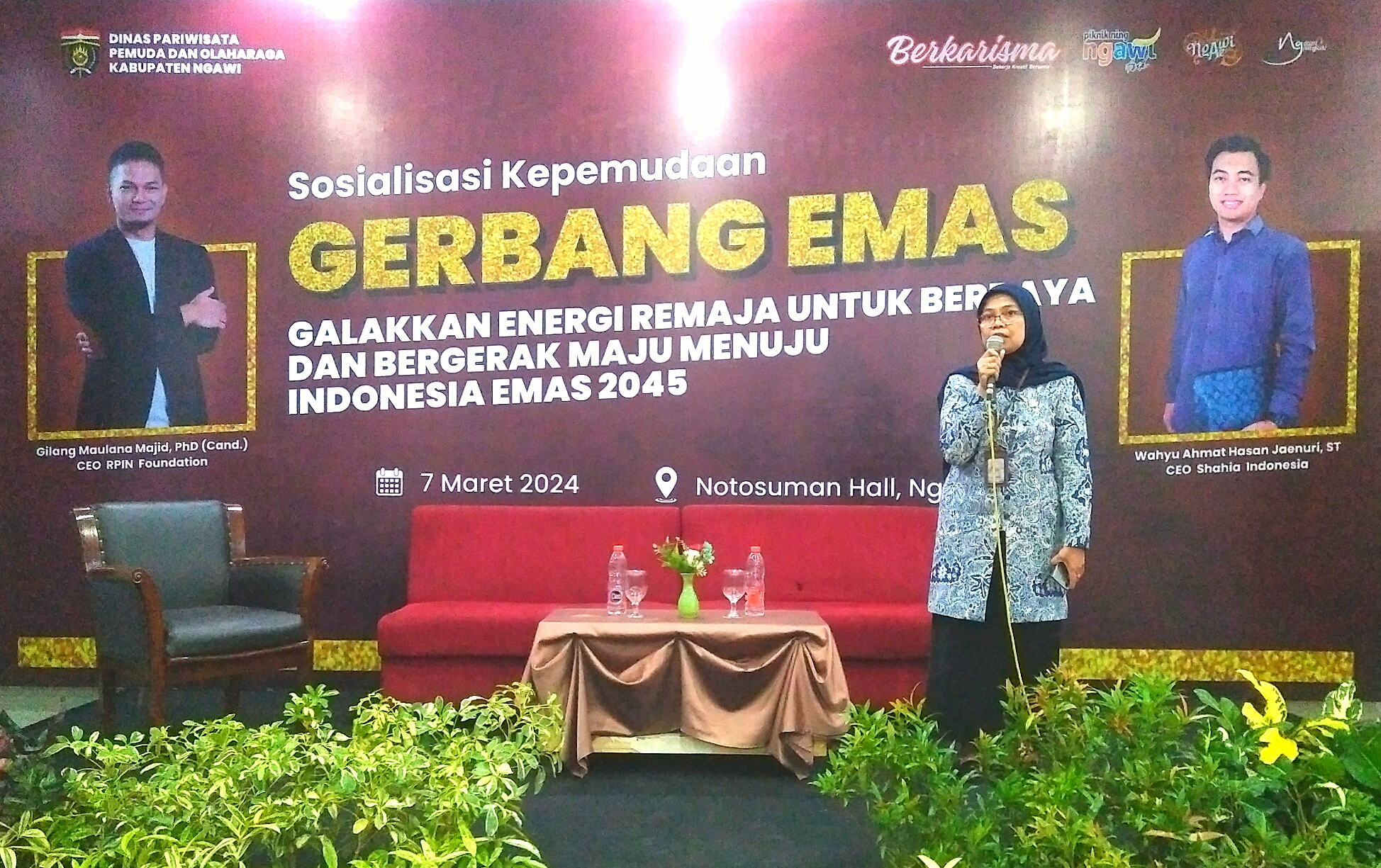 SOSIALISASI KEPEMUDAAN “GERBANG EMAS” DISPARPORA KAB. NGAWI