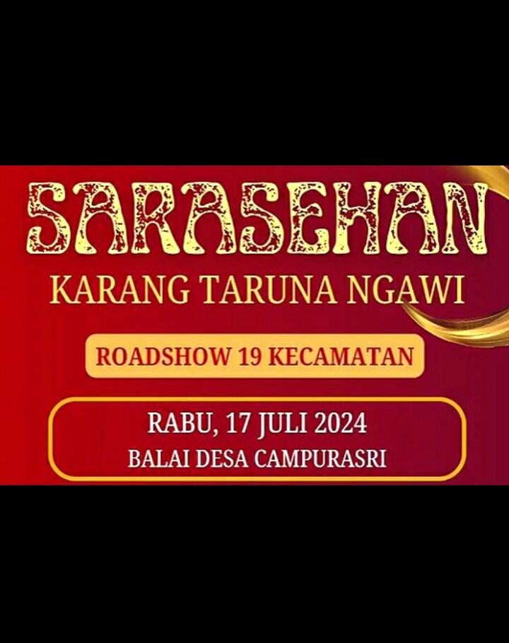 “SARASEHAN KARANG TARUNA” DI DESA CAMPURASRI KECAMATAN KARANGJATI