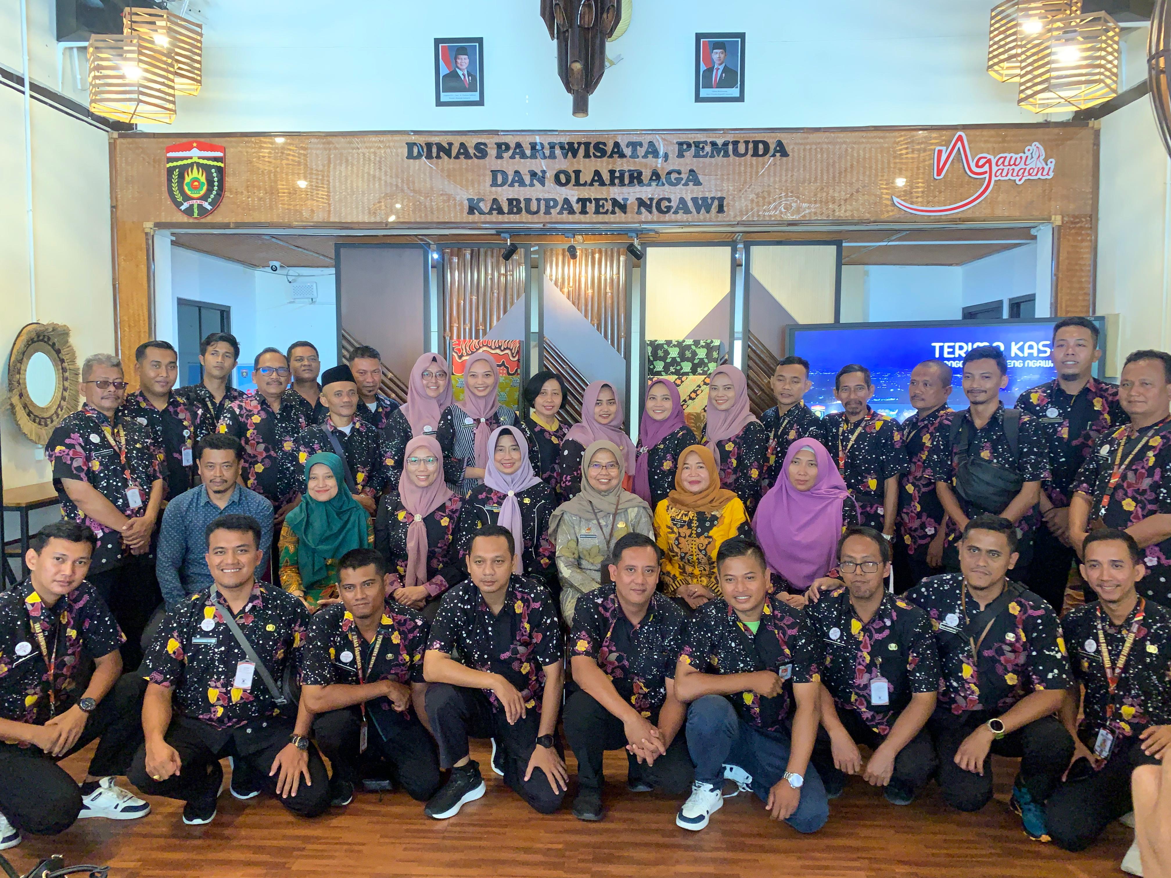 DISPARPORA Ngawi Sambut Studi Tiru dari Dinas Pariwisata Kabupaten Demak