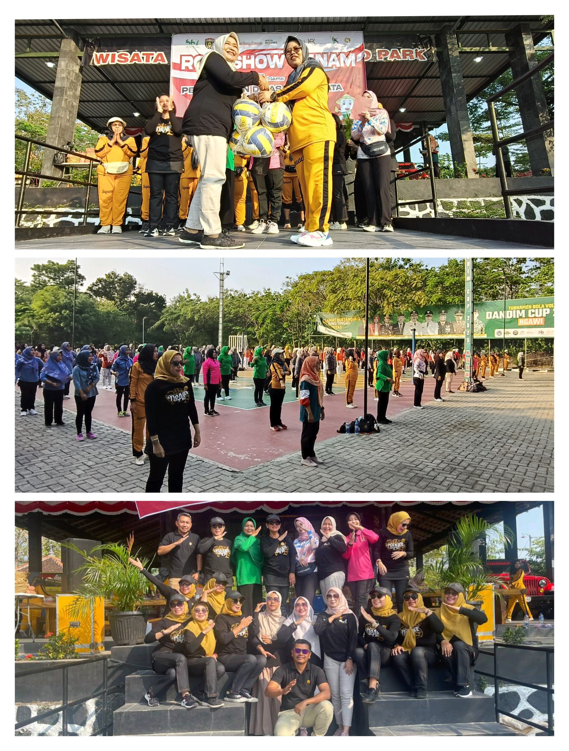 Senam Perwosi Warnai Pagi di Kecamatan Paron, Warga Kompak Bergerak di Wisata Kolam Renang Ketonggo Desa Kedungputri